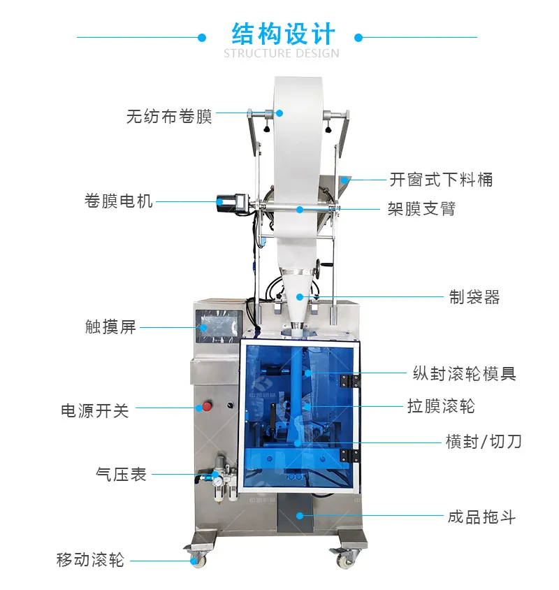 超声波无纺布粉末包装机结构